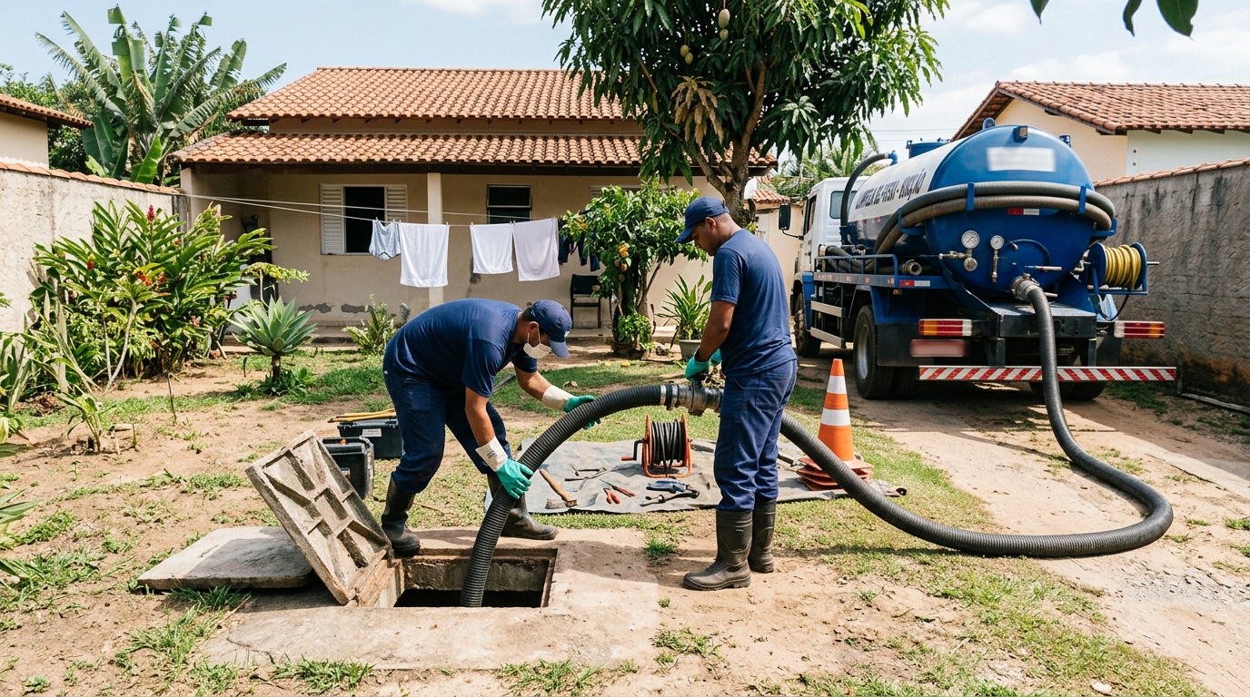 Manutenção de Fossa em Aparecida de Goiânia‑GO